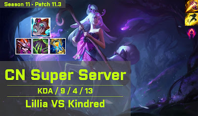 Lillia JG vs Kindred - CN Super Server 11.3