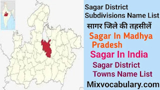 All sagar municipality name list