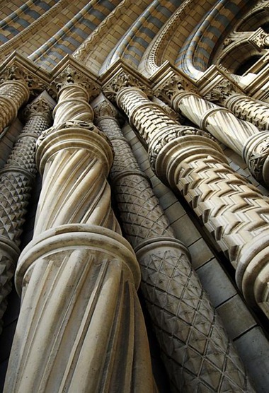 Façade Pillars Natural History Museum London, UK