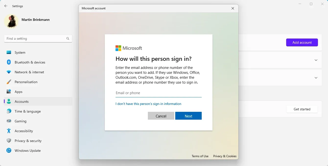 سر خطير تجاوز حساب Microsoft أثناء تثبيت Windows 11!