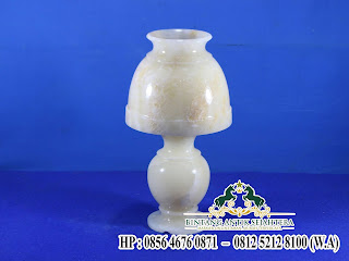 Contoh Kap Lampu Batuan Onyx