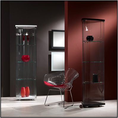 Stylish glass cabinets by LA Vertreria