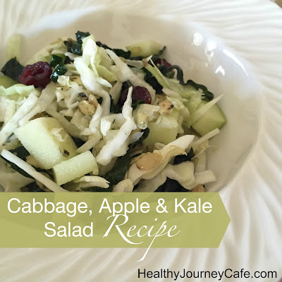 Healthy Cabbage, Apple &amp; Kale Salad Recipe