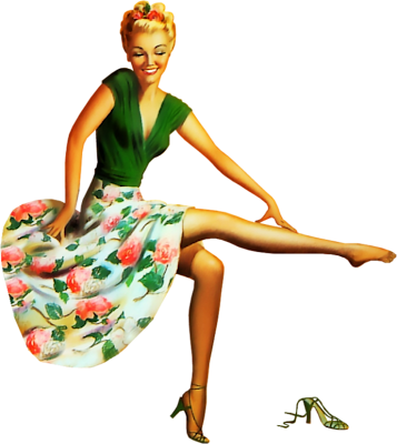 pin up girl, png, transparent background