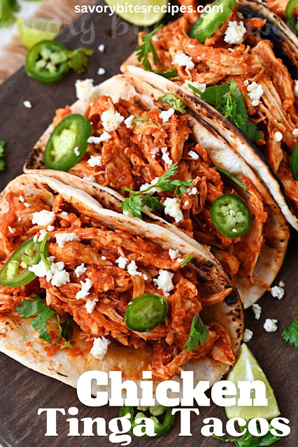 best ever chicken tinga tacos