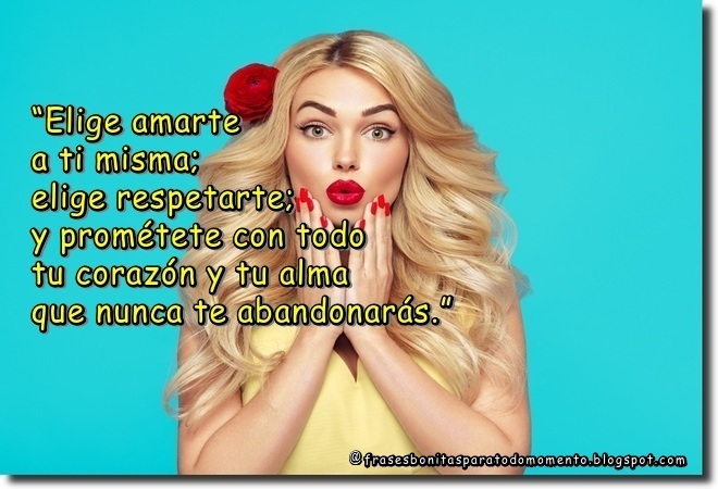 Frase bonita de amor propio