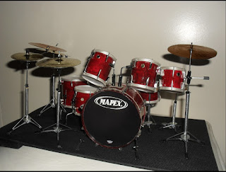 Minibatería Mapex roja RD