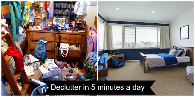 Decluttering of the house