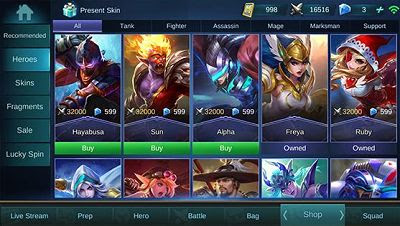 Tips Cara Main Mobile Legends