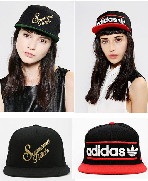 Baseball caps at Urban Outfitters