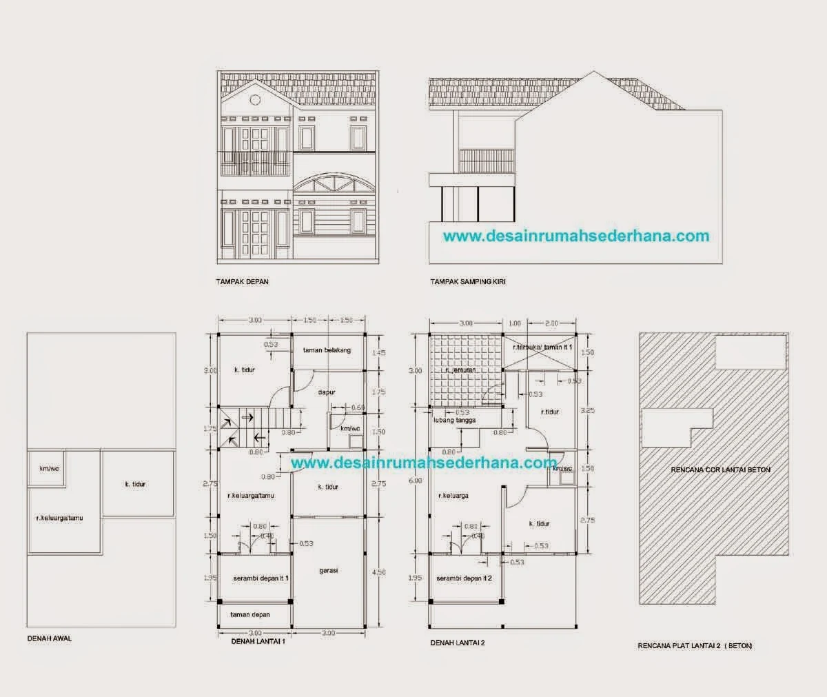 Desain Rumah Minimalis 2 Lantai Tipe 72 Gambar Foto Desain Rumah