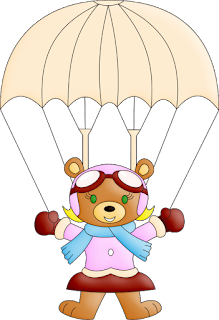 Clipart de Ositos Volando. 