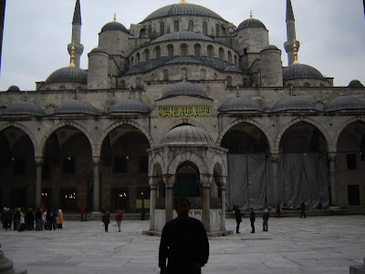 Outside Sultanahmet Mosque