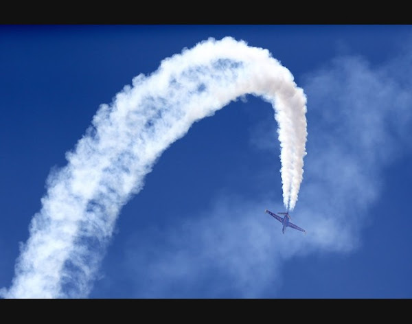 A Fouga Magister airplane is performing at the Paris Air Show 2013 at Le Bourget, France, 17 June 2013. France is celebrating its 50th International Paris Air Show, which will take place form 17 to 23 June 2013.