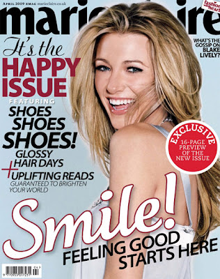 Gossip Girl actress Blake Lively is on the cover of British Marie Claire 