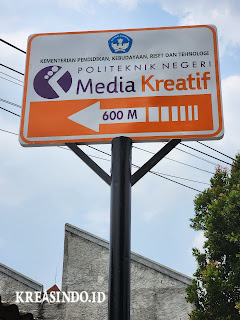 Plang Nama Penunjuk Jalan terpasang di Srengseng  Plimedia Jagakarsa Jakarta