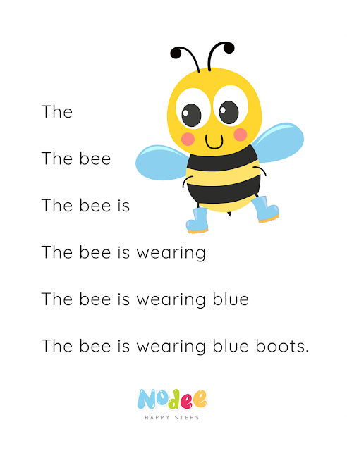 Reading fluency for kids - The Bee Story