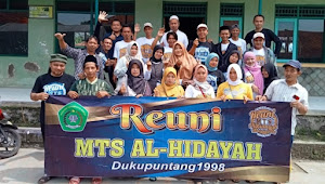 Jalin Silaturohmi MTs Alhidayah Dukupuntang Cirebon Angkatan  98 Adakan Reuni Sekaligus Halal Bihalal