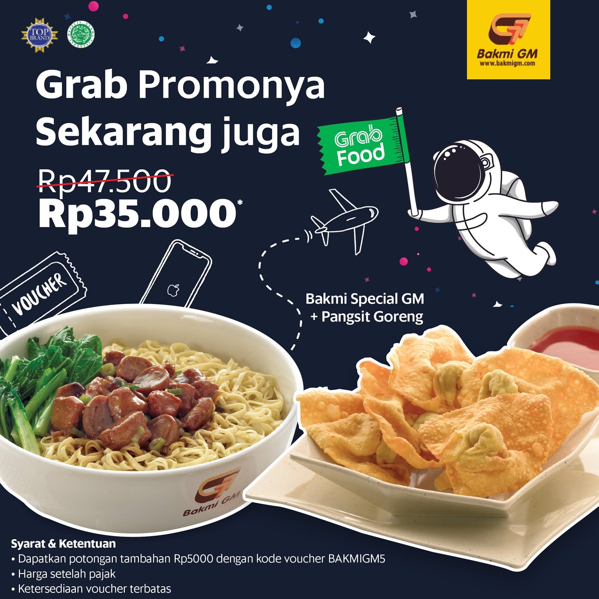 #BakmiGM - Promo Harga Hemat Bakmi Special GM & Pangsit Goreng hanya 35K