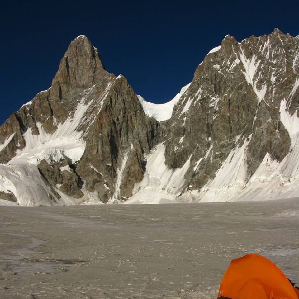 Tahu Rutum 6651 m Shimshal Shimshal valley. peak in Hispar Muztagh. Karakorum range shimshal