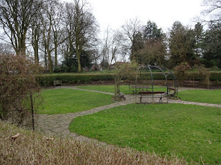 Park bench at Vernon Park in Stockport