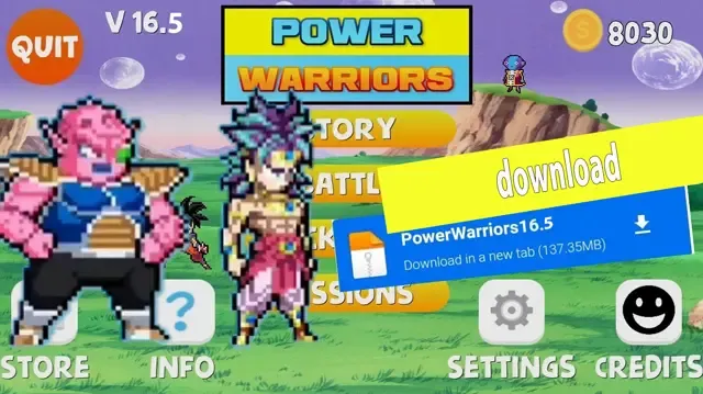تحميل لعبة Power Warriors 16.5 مهكرة اخر اصدار