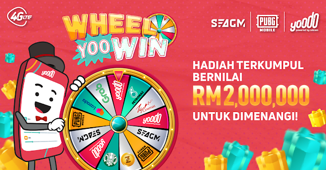 YOODO WHEEL-YOO-WIN MENAWARKAN HADIAH HEBAT BERNILAI LEBIH RM2 JUTA !