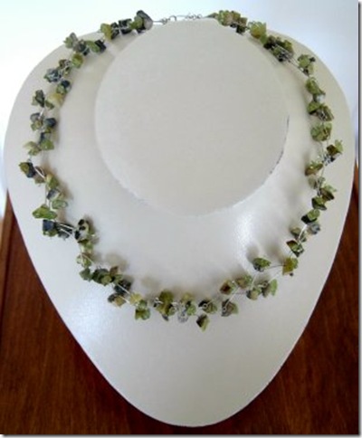 peridot and jasper necklace