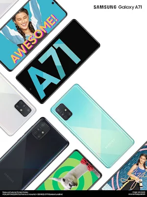 SAMSUNG Galaxy A71, now available nationwide