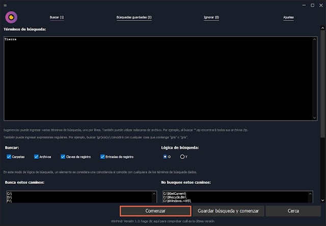 WinFindr 1.2 - Interesante y rápido programa para hacer búsquedas en Windows