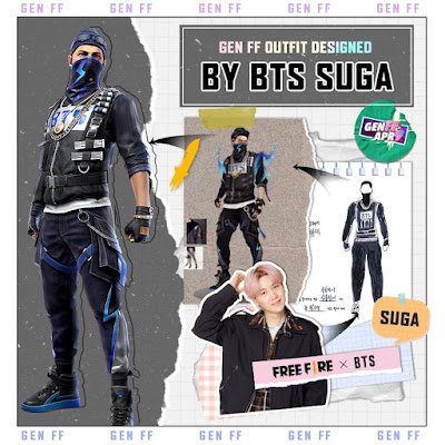 Free Fire - Gen FF Skin designed by BTS Suga