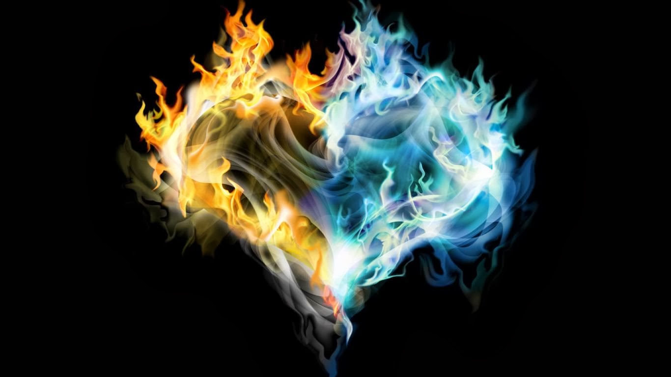 Hd Wallpapers Blog: Fire Heart Wallpapers