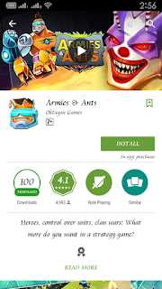 Armies & ants in playstore
