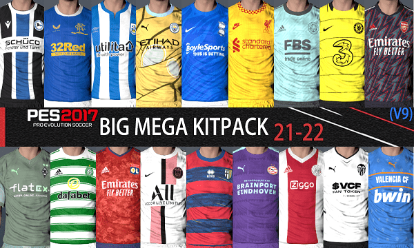 PES 2017 Big Mega Kitpack Season 2021-22