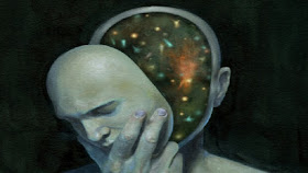 Ego as the illusion of seperatedness of Self with the Universe. In actuality it is all One, and we contain the whole Universe within ourselves. (Image taken from meditationdiary.com)