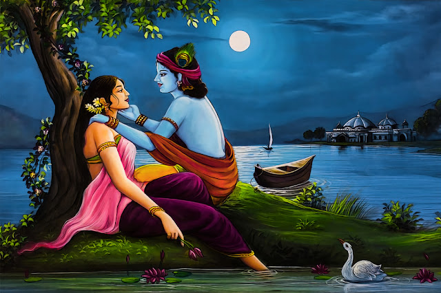 Radha said, "What kind of sin did Shri Krishna do not touch me?"