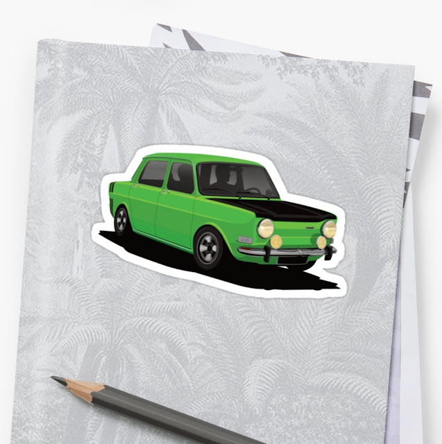 Simca 1000 Rallye sticker