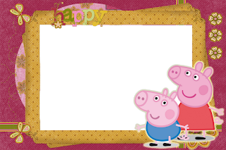 Marco para fotos Peppa la Cerdita - marcos para fotos de niñas