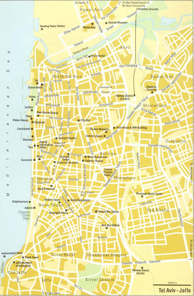 tel aviv street map