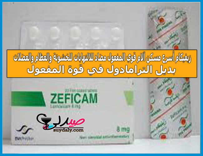 نشرة زيفيكام ZEFICAM مسكن للآلام ومضاد للالتهابات استخداماته جرعته وسعره في 2022 وبدائله