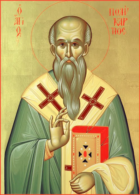 Αποτέλεσμα εικόνας για Άγιος Πολύκαρπος Επίσκοπος Σμύρνης