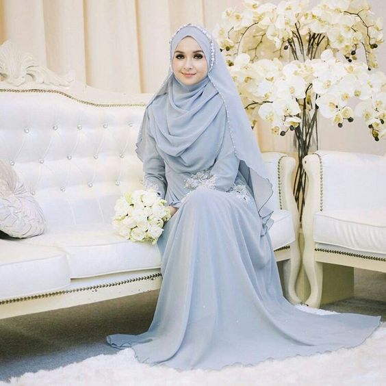 Desain Baju Nikah Muslimah / 17 Baju Nikah Simple & Elegen Yang Sesuai Untuk Ratu Sehari - Gaun pengantin muslimah yang kekinian saat ini sudah banyak yang menutup aurat.