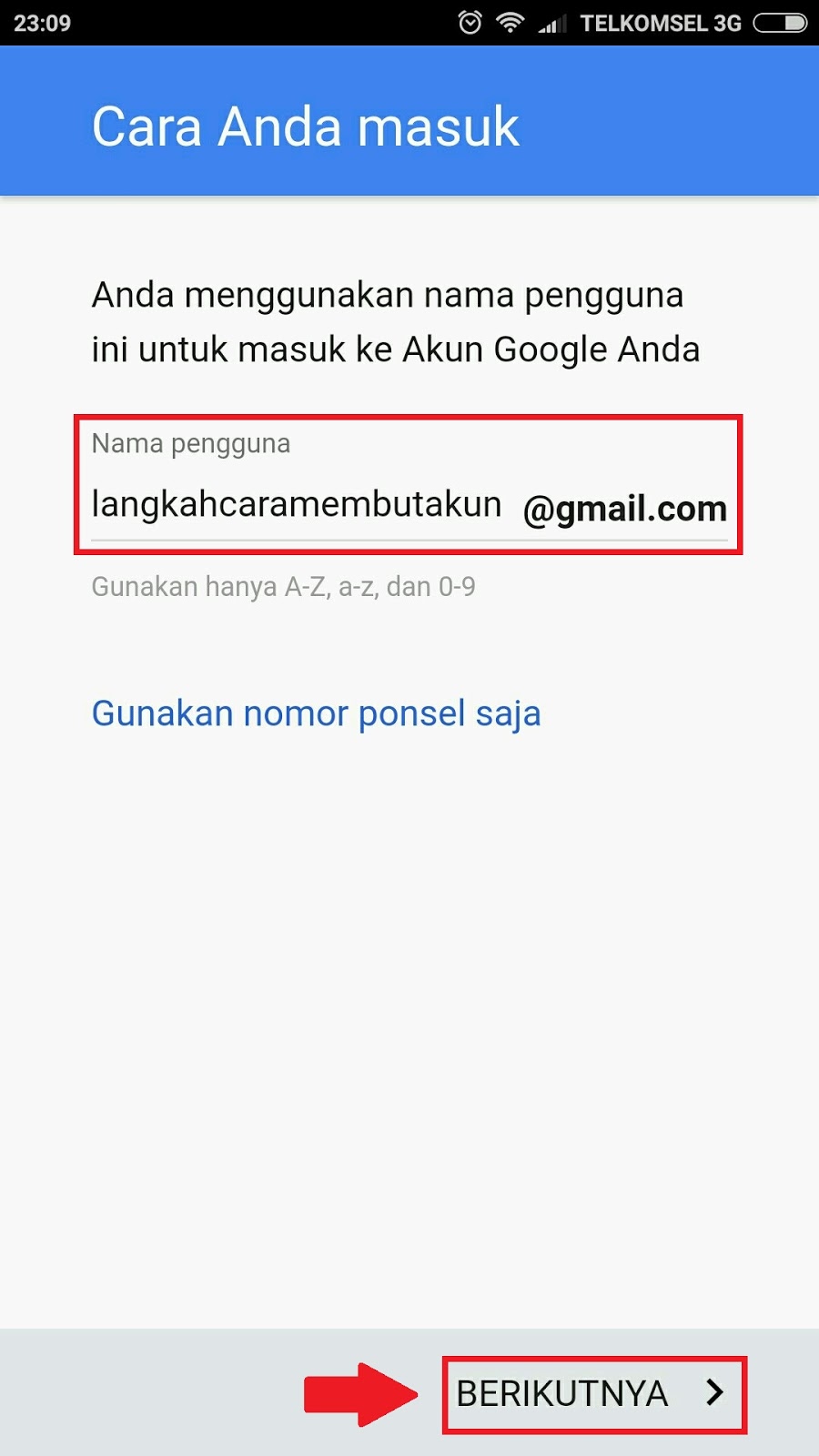 Contoh Cara Daftar Email Gmail Baru di Hp Android Lengkap 