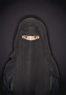 Strict Islamic Religion - Salam - 21 year old cute Yemen woman - covering - only showing eyes