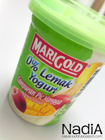 marigold yogurt campuran pic mangga