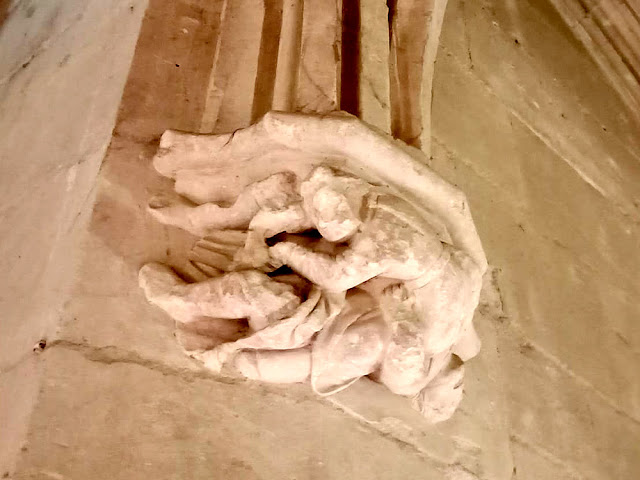 Carving in the Heurault Tower, Chateau Royal d'Amboise, Indre et Loire, France. Photo by Loire Valley Time Travel.