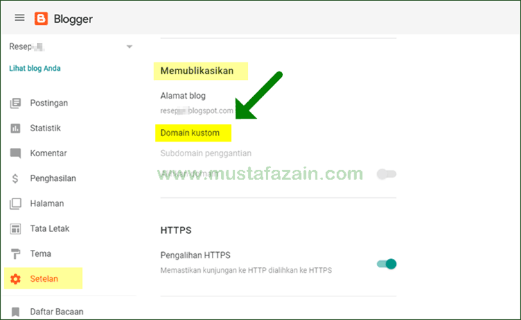 Cara Mudah Custom Domain Blogspot Pada Blogger Baru