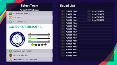 Iranian league pes21 sp21