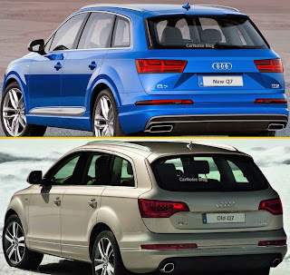 Exterior Rear View: 2015-2016 Audi 1st gen Q7 vs 2nd gen Q7