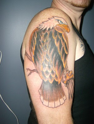 Eagle Tattoo Design on Male Hand Peacock Tattoo Design on Girls Arm